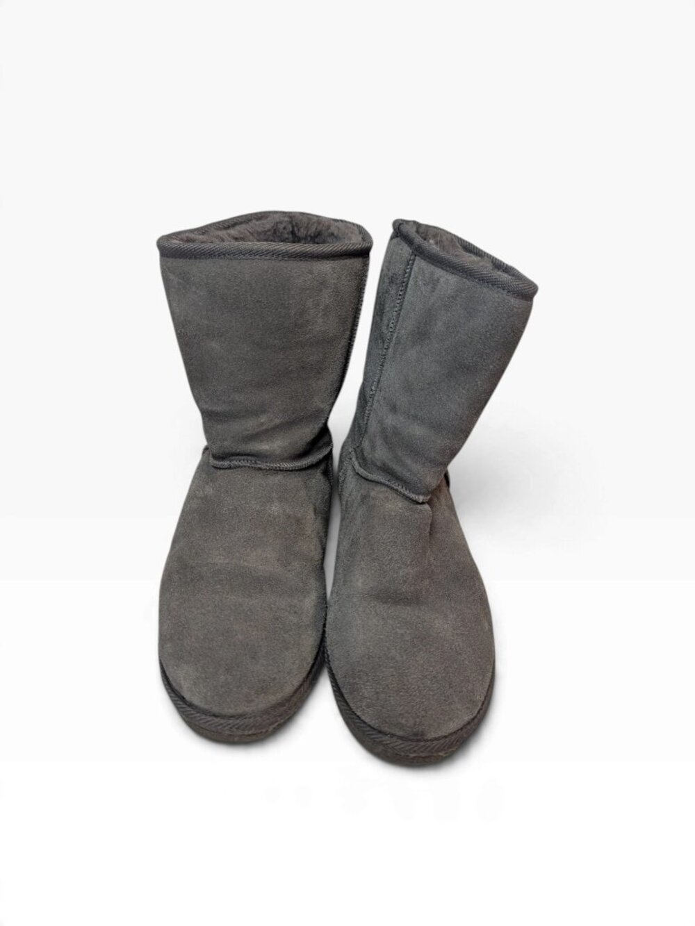 Tamarac Gray Suede Faux Fur Lined Winter Pull On Boots Women's Size 9